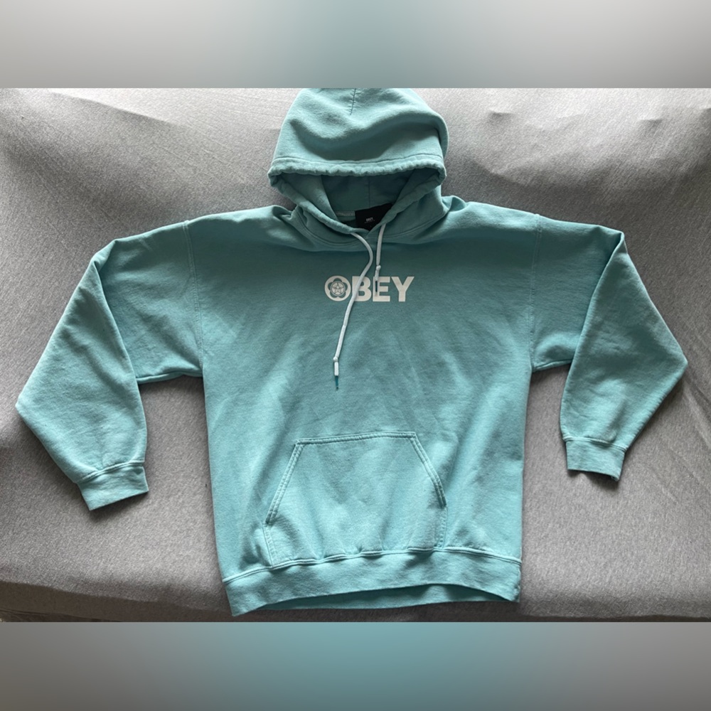 Blue obey hoodie